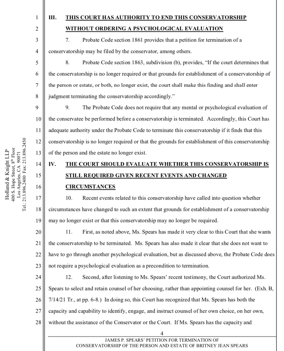 notedyourhonor's tweet photo. 🚨🚨 BREAKING: JAMES P. SPEARS’ PETITION FOR TERMINATION OF CONSERVATORSHIP OF THE PERSON AND ESTATE OF BRITNEY JEAN SPEARS🚨 🚨 #FREEBRITNEY https://t.co/8t5q7dBSqY