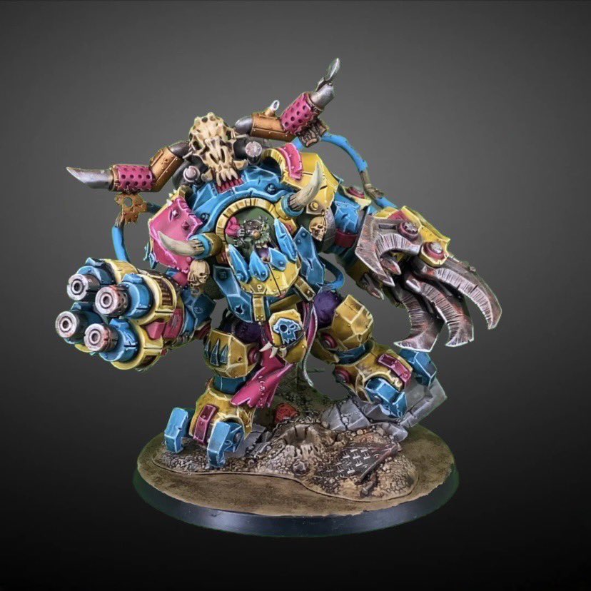 StudioRebelScum's tweet photo. Ghazkhull Thraka commission. He was so fun to paint! #warhammer #warhammer40k #WarhammerCommunity #warhammer40000 #paintingwarhammer #warmongers #orks #miniaturepainting #commission https://t.co/wfXEDqSh9f