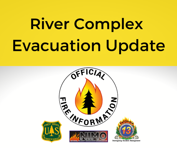 Klamath_NF's tweet photo. #RiverComplex
NEW EVACUATION ZONE 
Zone 5 now included in the evac order that was announced for Zone 3 
EVAC TO THE SOUTH
#IncendioRiverComplex
¡NUEVA ZONA DE EVACUACIÓN!
Zona 5 ahora está incluida en la orden de evacuación que se anunció  para la Zona 3 
EVACUAR HACIA EL SUR https://t.co/G9u7SQlVzo