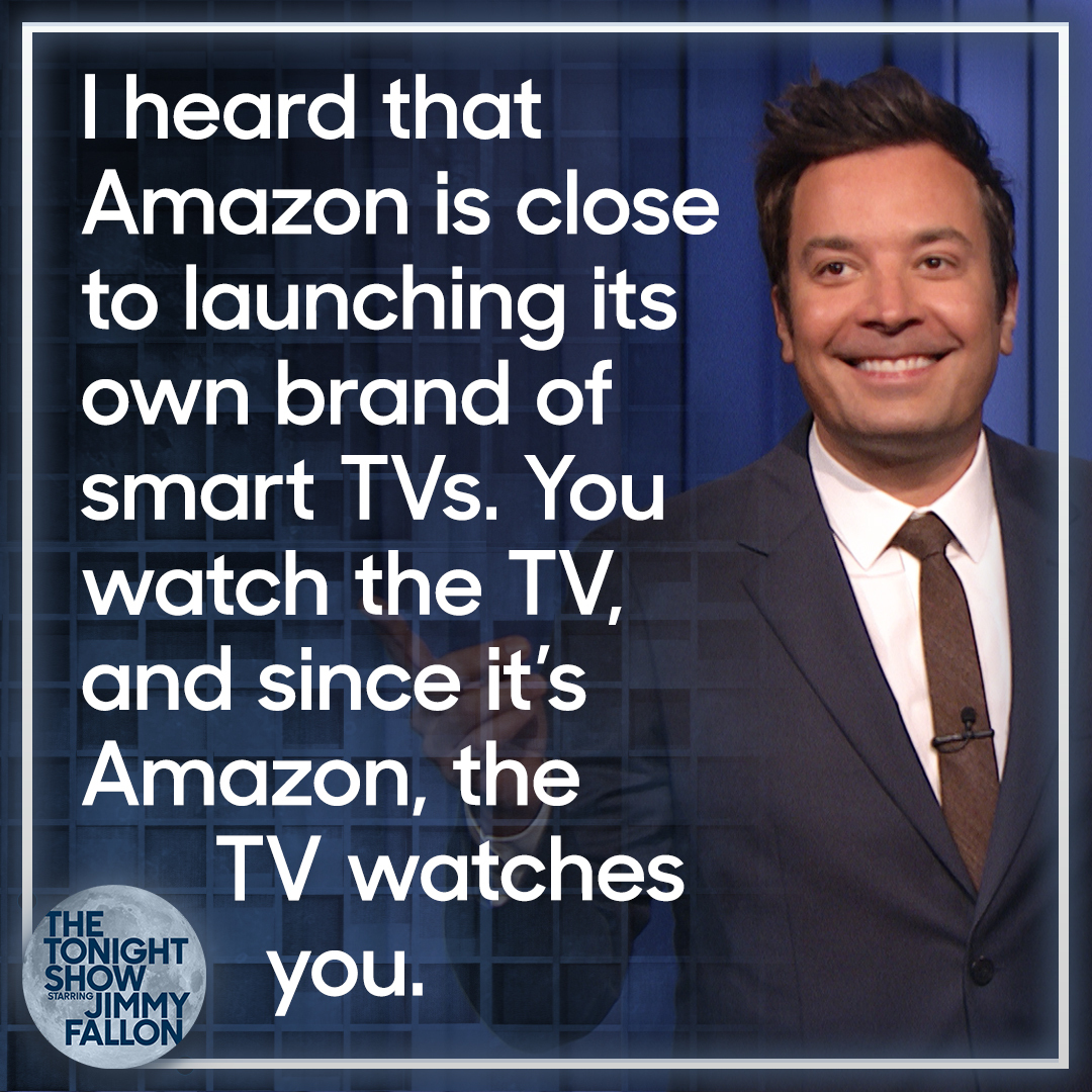 FallonTonight's tweet image. You    Amazon
      🤝
 Watching 👀

#FallonMono #FallonTonight