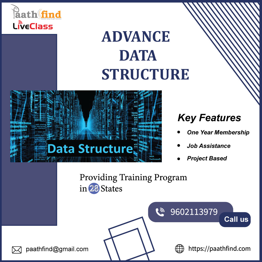 Paathfind1's tweet image. A data structure is a specific format for forming, dispensation, recovering and storing data. There are some basic and advanced types of data structures
.
Visit us : paathfind.com/courses/data-s…
.
#DATASTRUCTURECOURSE #DATASTRUCTURESALGORITHMS #DATASTRUCTURESANDALGORITHMS