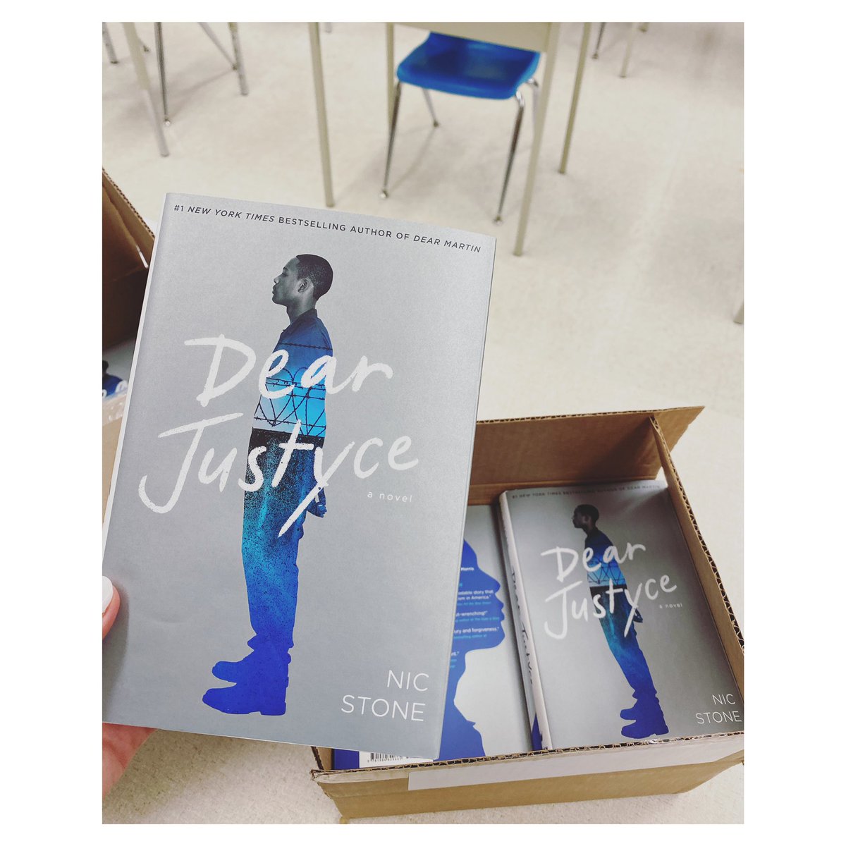 S_Berger2's tweet photo. Grade 10’s and 12’s… If you enjoyed reading #DearMartin or #TheKiteRunner last year, come see me! ☺️ I have lots of copies of #DearJustyce 📝 and #AThousandSplendidSuns ☀️ Perfect for #BookLove📚♥️ @spartannation_ #DSBN https://t.co/yKep1tQLJQ