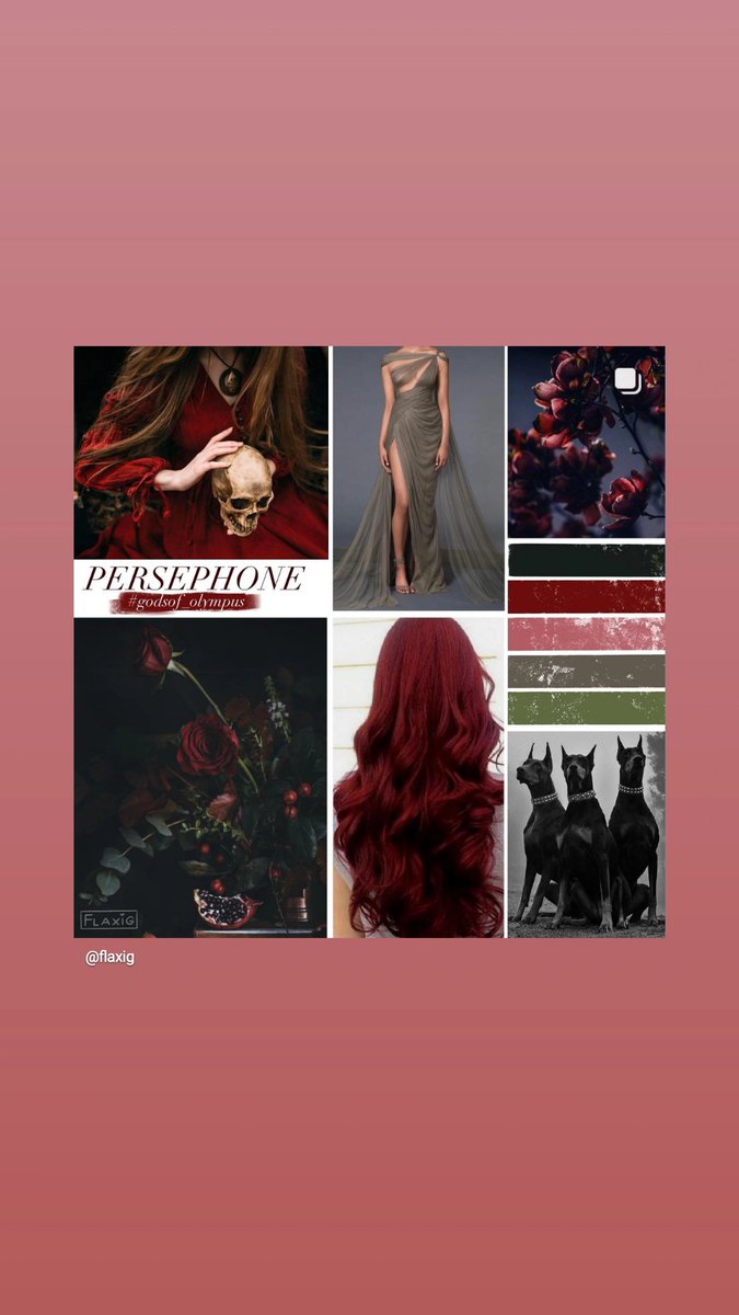 glittergeek87's tweet photo. Week 2 of #godsof_olympus Persephone Queen of the Underworld. I really loved the colours in the moodboard and she ended up a pink shade like Persephone in @used_bandaid Lore Olympus 

#loreolympus #loreolympusfanart #persephone #moodboard https://t.co/kYPjxsgacC