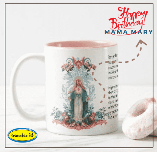 transferitprint's tweet photo. Happy Birthday to our Queen Mother Mary! #TransferIt https://t.co/n01kRvTp6F