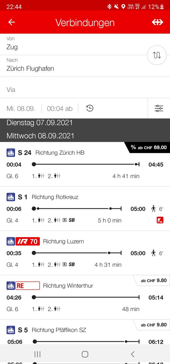 Schnäppli! Nachtverbindung Zug - 
Zürich Flughafen einfach für nur 69 CHF in der 2. Klasse ;-) <a href="/sbbnews/">SBB Medienstelle</a> <a href="/RailService/">RailService SBB CFF FFS</a>