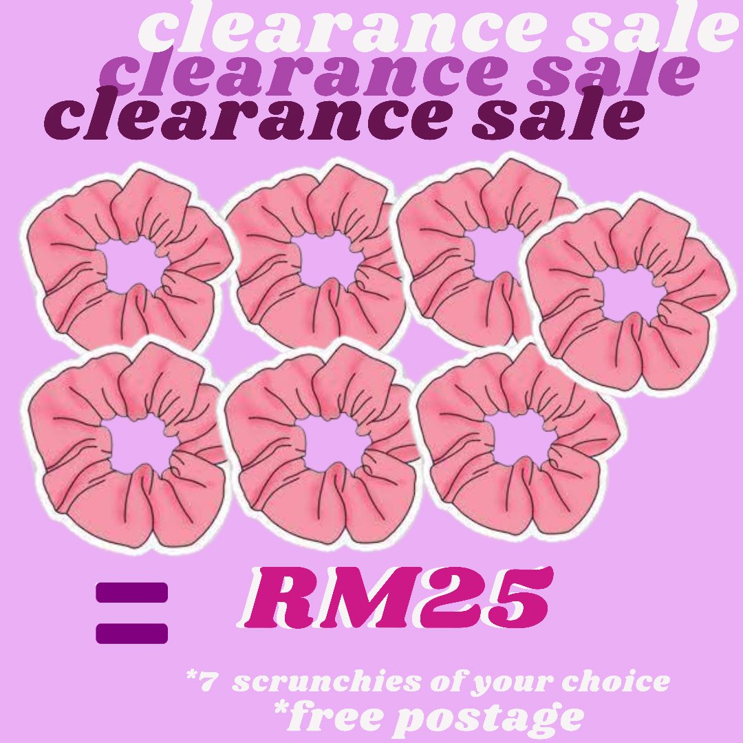 eekat_my's tweet photo. YESS YOU READ IT RIGHT! rm25 for 7 scrunchies + free postage 
super duper the most affordable cutest scrunchies giftbox for your loved ones or even a treat for yourself! 
help us clear our stocks🙆🏼‍♀️ 
p/s: you might get more than 7 scrunchies if you’re lucky😮‍💨
#giftboxmurah https://t.co/OxitDhaMXw