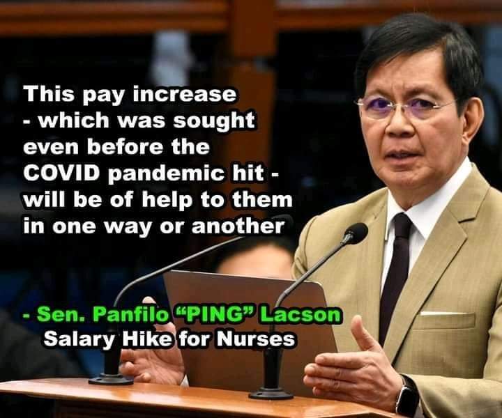 Emma38820029's tweet photo. Ang frontline laban sa COVID-19, dapat frontline din pagdating sa wage increase.

At paninindigan ko 'yan. Kaya naman tuloy ang laban, tuloy lang ang pagsulong sa pagtaas ng sahod para sa mga nurse, lalo na sa mga frontliners.

#PINGismyPRESIDENT
#kayPINGako
#PINGismyLEADER https://t.co/NYptwvDGPV