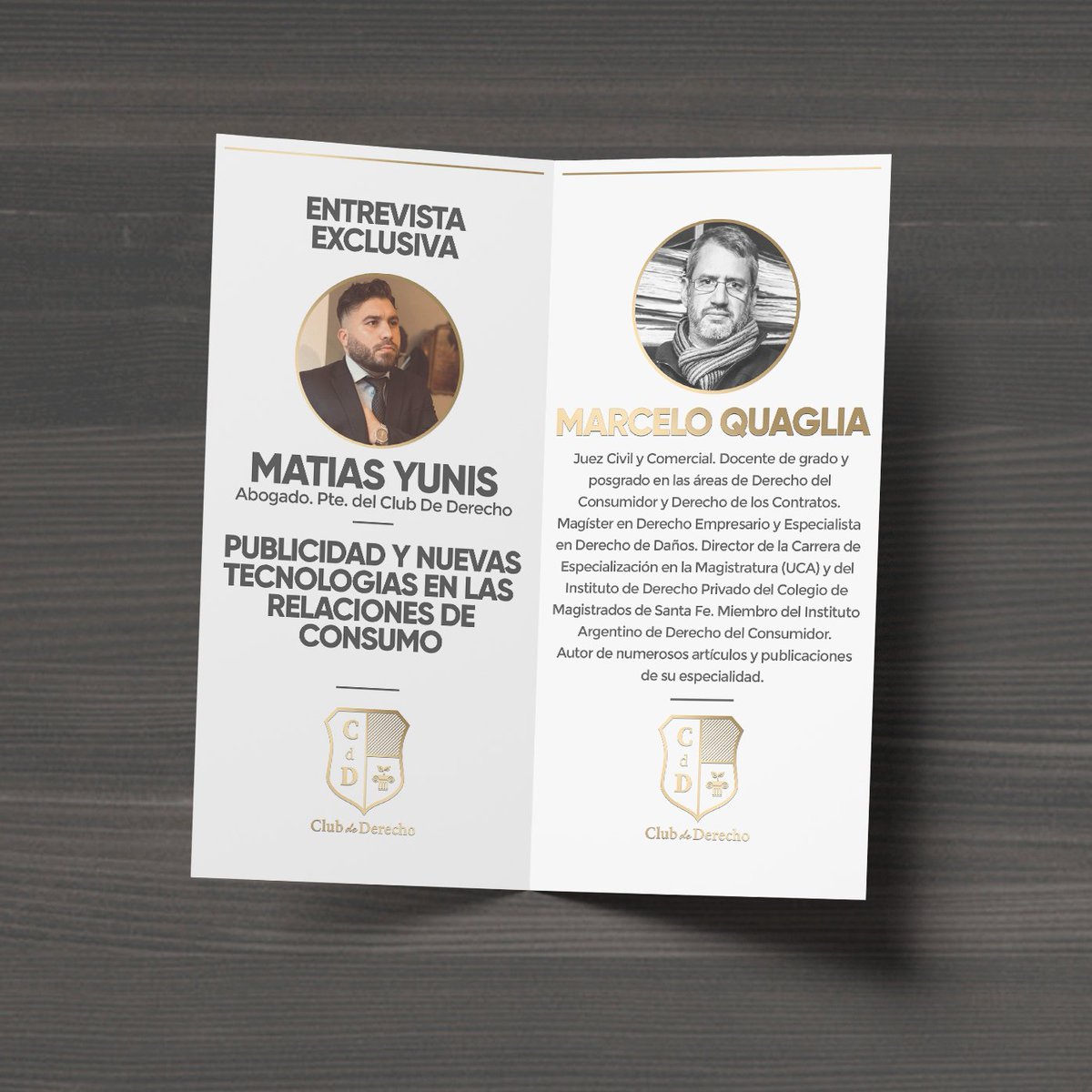 CLUBdDERECHO's tweet photo. Entrevista Marcelo Quaglia 🎙
@MatiYunis, Presidente del Club de Derecho, habla con el Dr. Marcelo Quaglia sobre la publicidad y las nuevas tecnologías en las relaciones de consumo 👏

👉 https://t.co/BZ8WjNqHAW https://t.co/Y7sem6iTjj