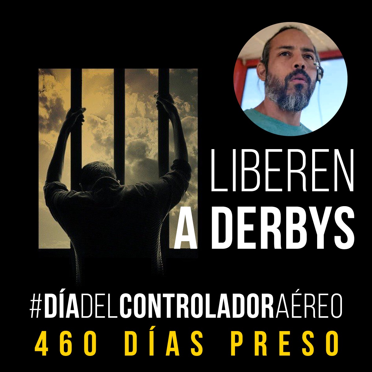 ZarayVenezuela's tweet photo. Hoy es el #DíaDelControladorAéreo y en Venezuela se "celebra" desde el Rodeo2, con injusticia, retardo procesal y un juicio sin pruebas. #DerbysRodríguez y #GuillermoGonzález son inocentes. #DDHH #LibertadALosPresosPoliticos #NegociacionEnMexico https://t.co/U6yZViORKq