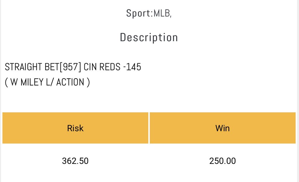 LightningLockz's tweet photo. MLB ⚾️
 
Reds ML -145 

Sponsored by @DailyPayoutBook 

you MUST drop a LIKE if tailing 🔥 

#GamblingTwitter #LightningLocks⚡️ https://t.co/W2TQ2l6omF