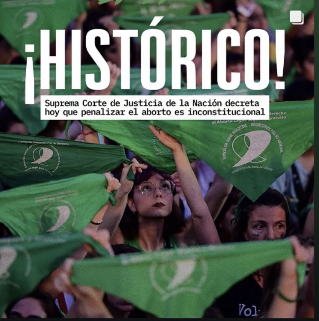 La maternidad será deseada, o no será 💚💚💚 #abortolegalmexico #esley💚