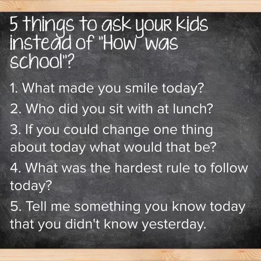 Karin_LSC's tweet photo. In case your kids try to pull the famous "I don't know" and "nothing" responses ๐๐คฆ๐ผโโ๏ธ, here are some different ideas! #dinnertabletalk #schoolcounselortips @ChardonMS https://t.co/OMSLCp9Ec7