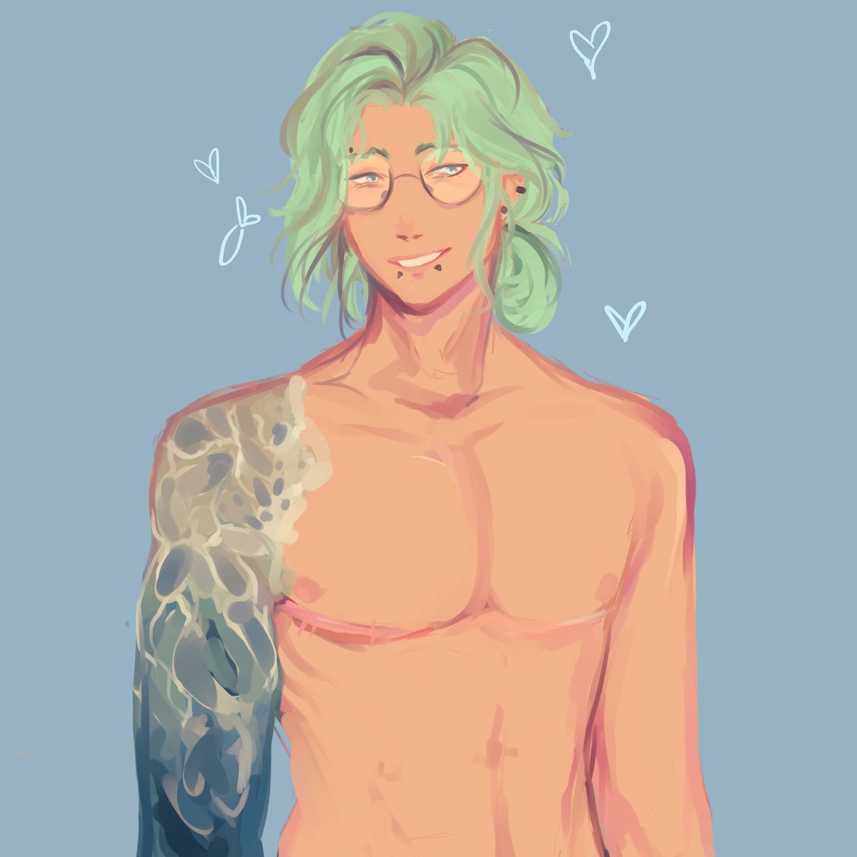 artcakies's tweet photo. drew my Cove cuz I was thinking of part 4 :) i had fun with his tattoo!! #ourlife https://t.co/HThXfbG2JM