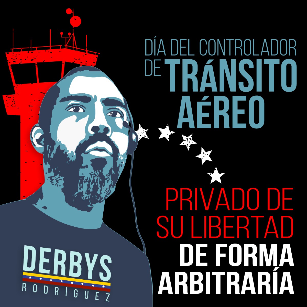 ZarayVenezuela's tweet photo. Desde el 4 de junio de 2020 #DerbysRodriguez está detenido injustamente, condenado a un JUICIO SIN PRUEBAS, con retardo por incompetencia del sistema judicial. Hipertenso y sin atención médica #DíaDelControladorAéreo #LibertadALosPresosPolíticos #NegociacionEnMexico #DDHH https://t.co/SxRdlkpBtf
