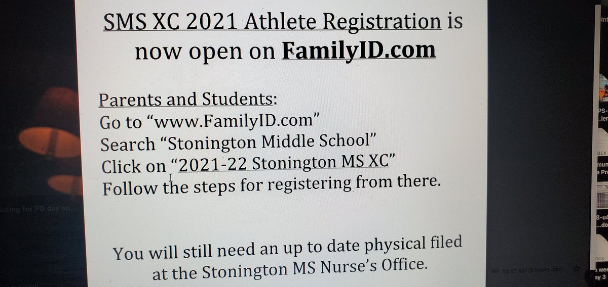 CrossStonington's tweet photo. Anyone interested in joininng SMS Cross Country  needs to sign up by Friday September 10.
It is important to know how many will participate, in order to secure busses for the season.
#RunningRays https://t.co/WkXNJur37C