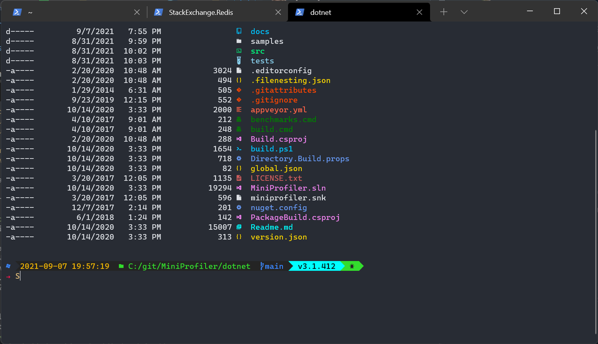 Nick_Craver's tweet photo. mmmm yummy, terminals all setup on the new laptop - time to get to work. https://t.co/xVG42Bu5Ln