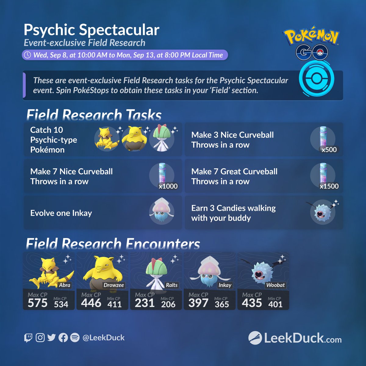 Leek Duck - Pokémon BD & SP Event - Part 1 - Pokémon Brilliant Diamond -  Event-exclusive Field Research Full Details