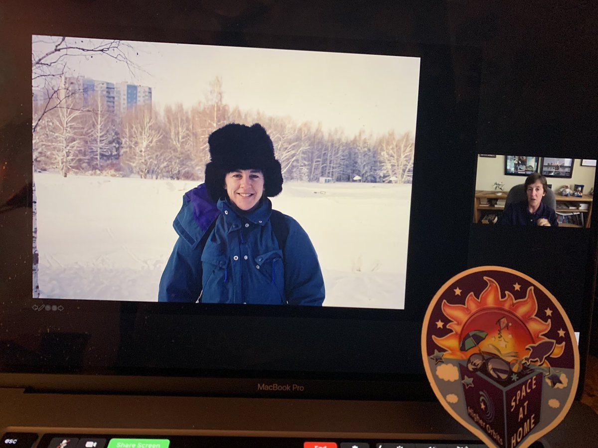 HigherOrbits's tweet photo. Tonight the Higher Orbits #SpaceAtHome students have the opportunity to hear the story of “Too Tall &amp; Too Short” from @AstroWendyL. This is such a great story with so many fascinating elements including international teamwork. #SpaceInspires #STEM #TeamworkTuesday #Mir https://t.co/k5S4hGgAbg