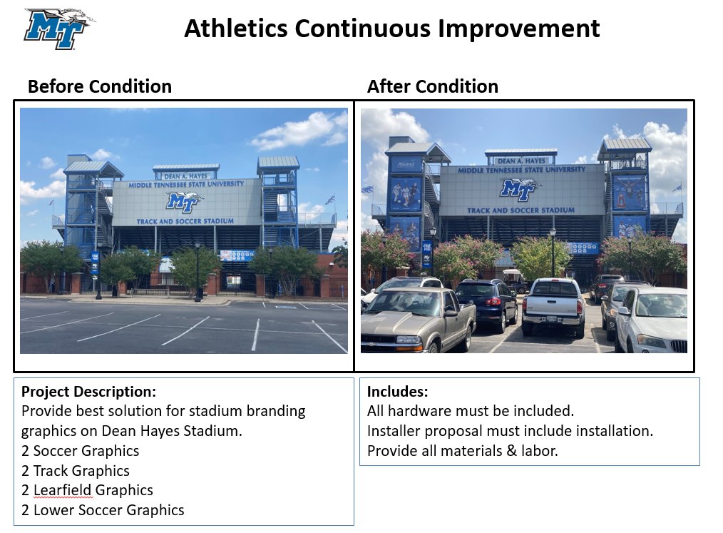 MaplesLarryD's tweet photo. Haven't showcased a @MTAthletics Continuous Improvement in a while. Check out some of the "Before and Afters" for @MT_MBB @MT_TrackField @MT_Soccer @MT_WomensTennis #Engaged https://t.co/9ABsdrLhxR