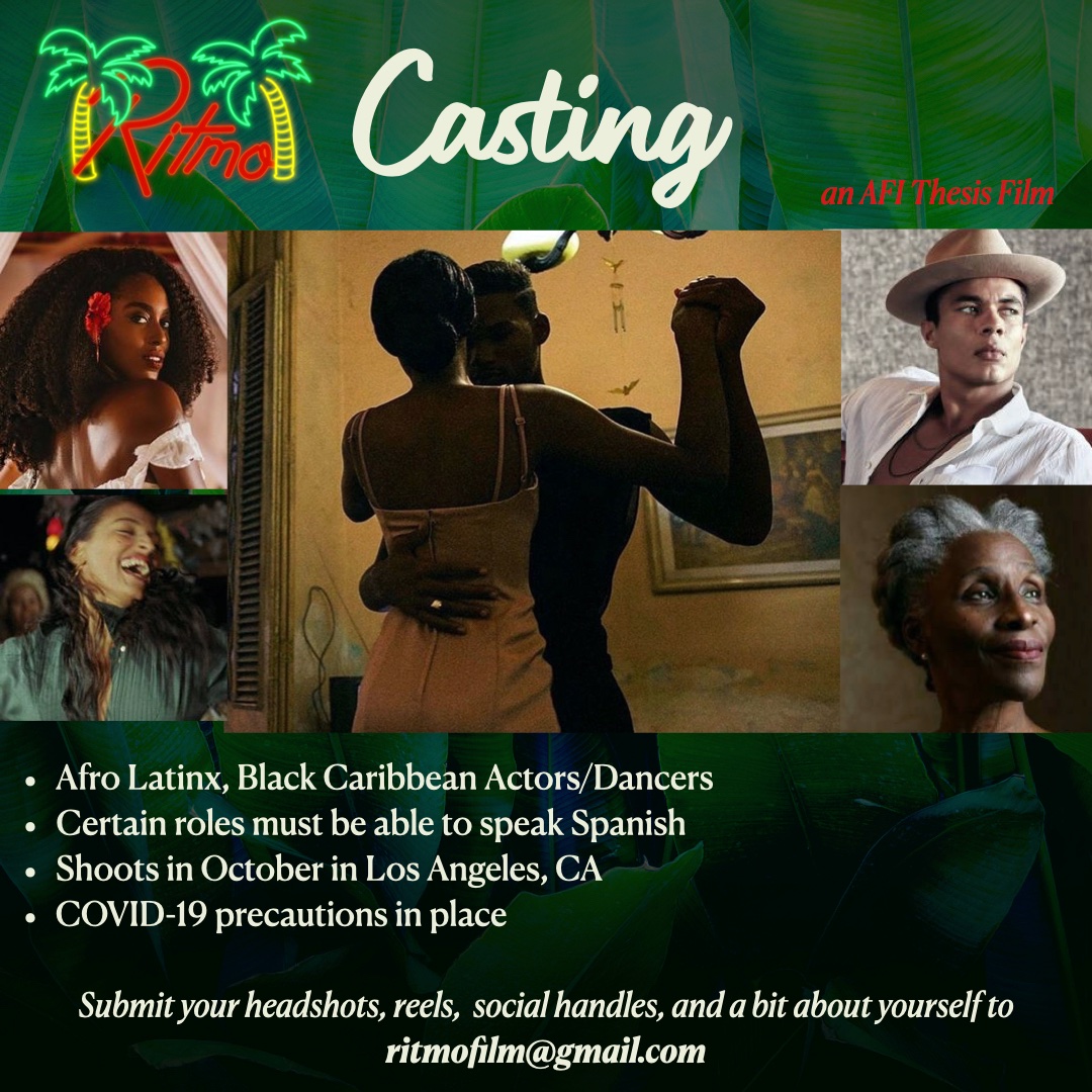 StacyGaspard's tweet photo. Casting! We’re on the search for Talent to bring this story of amor y salsa to life 💃🏻 Send headshots + reels + socials to ritmofilm@gmail.com, and you may see yourself on the screen! #CastingCall #afrolatinx #caribbean #latinx #creativesofcolor #castingsearch https://t.co/b0MzaYJvuM