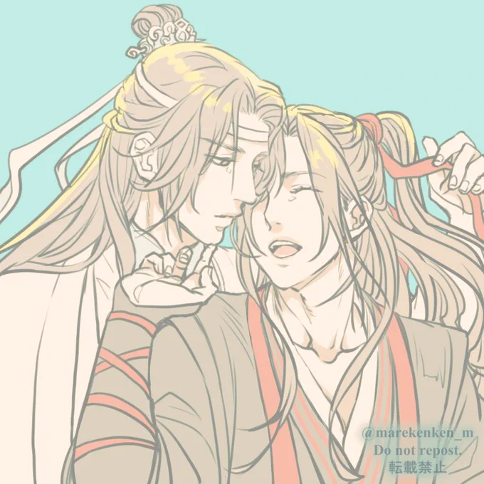 久々、朝のらくがき。忘羨。藍湛、藍湛、俺の話を聞いてくれ!
#魔道祖師 #魔道祖师 #MDZS 