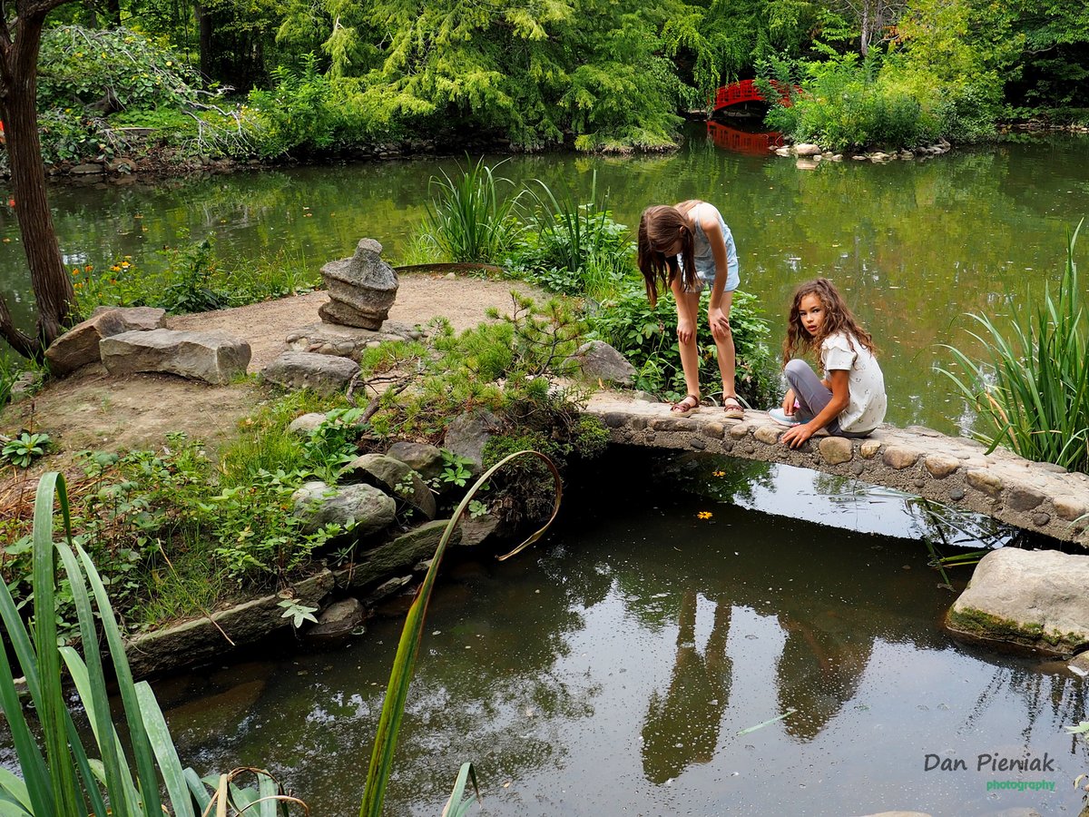 Looking For Their Frog Prince. #cranbrookhouseandgarden #candidphotography #girls #summertime #japanesegarden