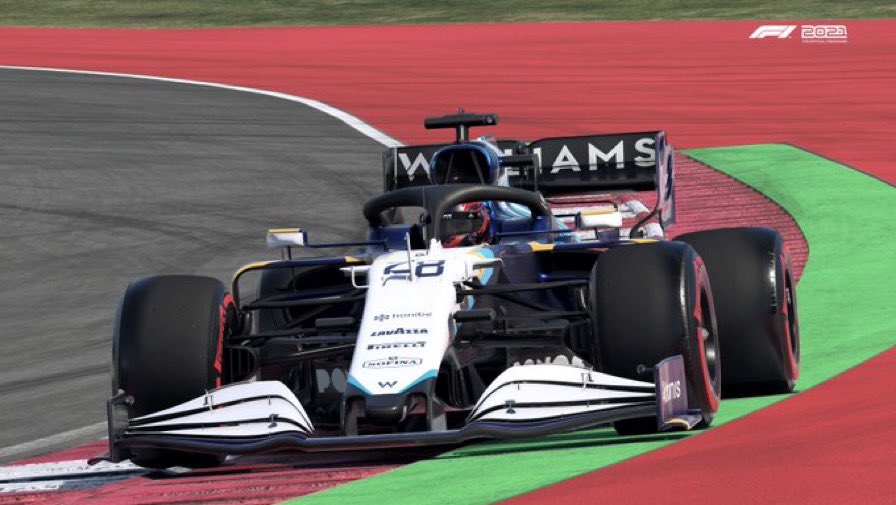vineypuddles28's tweet photo. Well that didn’t go well, did fine in quali but the curbs just weren’t my friend today. 

Oh well, onto Japan.

@F1League_ @Williams35Racin https://t.co/iUi0rsFNvJ