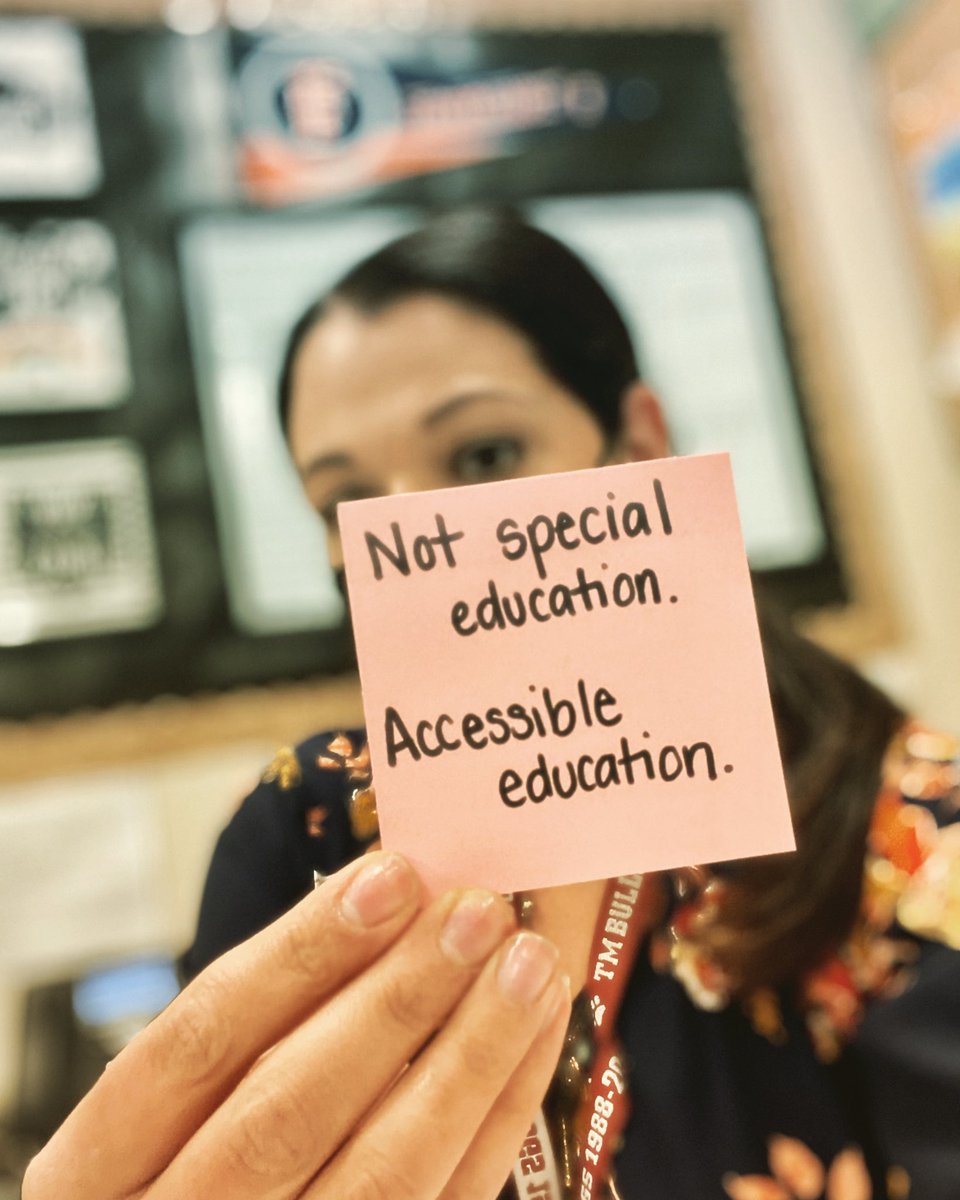 AshCorlett's tweet photo. This year I am focused on accessibility. I want to be more proactive on the mediation of barriers and anticipate challenges that prevent student learning.
I am keeping an open mind to new learning new approaches. It’s not easy, but so necessary

#udl #inclusion #specialeducation https://t.co/4olM0OgsAU