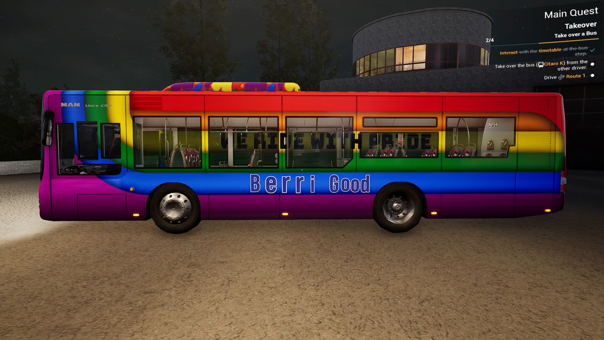 Ryan__Dexter's tweet photo. @AlleyRae98 The Berri Good Pride Bus!! #BusSim21 https://t.co/GCEjD1ZuU0