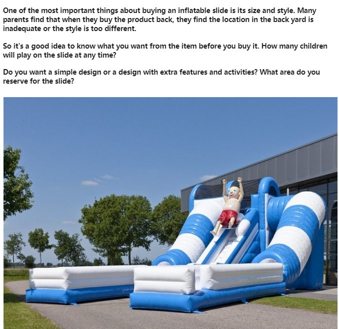 LYginflatable's tweet image. Choosing the Right Inflatable Water Slide for You~

#inflatablebounce #inflatableslide #homeusedbouncer #commercialusedbouncer #outdoorplay #childrentoy #outdoortoy