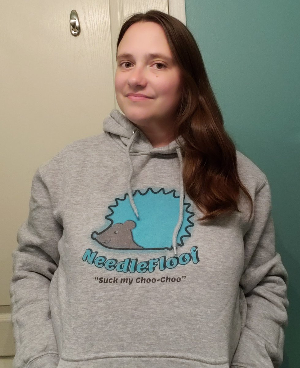embrthegame's tweet photo. Loving my sweatshirt @NeedleFloof 
We all love your wife more than you @staticsupressor https://t.co/XAZK5MJbKE
