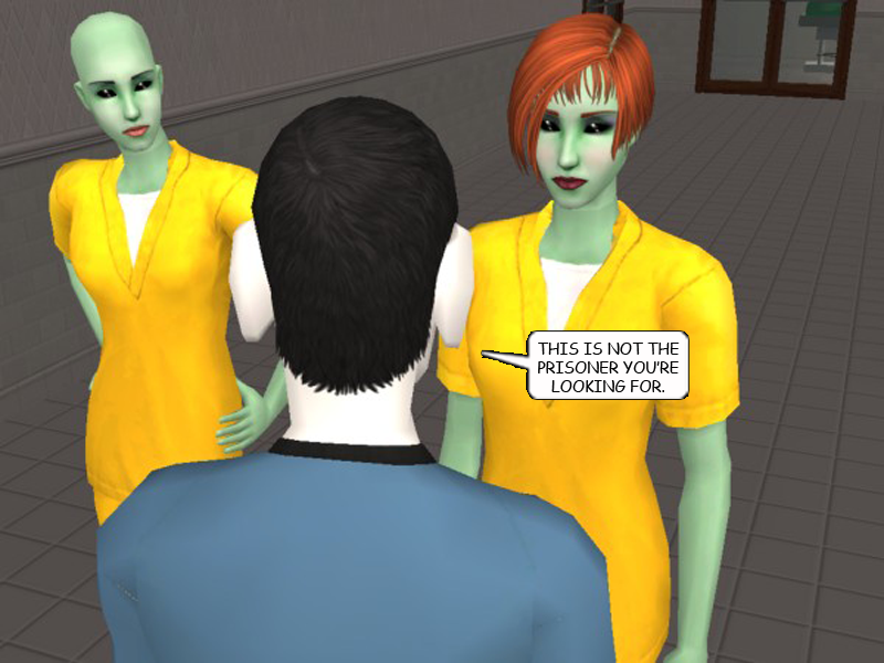 CourtleyManor's tweet photo. #CourtleyManorRecap: The lines between fandoms become momentarily blurred as #StarSims Captain Jim Jerk tells Mr. Wock to use his "Vulgon mind trick" on the androids, and a number of #StarWars references ensue. When it works, Jim decides to treat the crew to Chinese food. (1/2) https://t.co/cfVHvePVlj