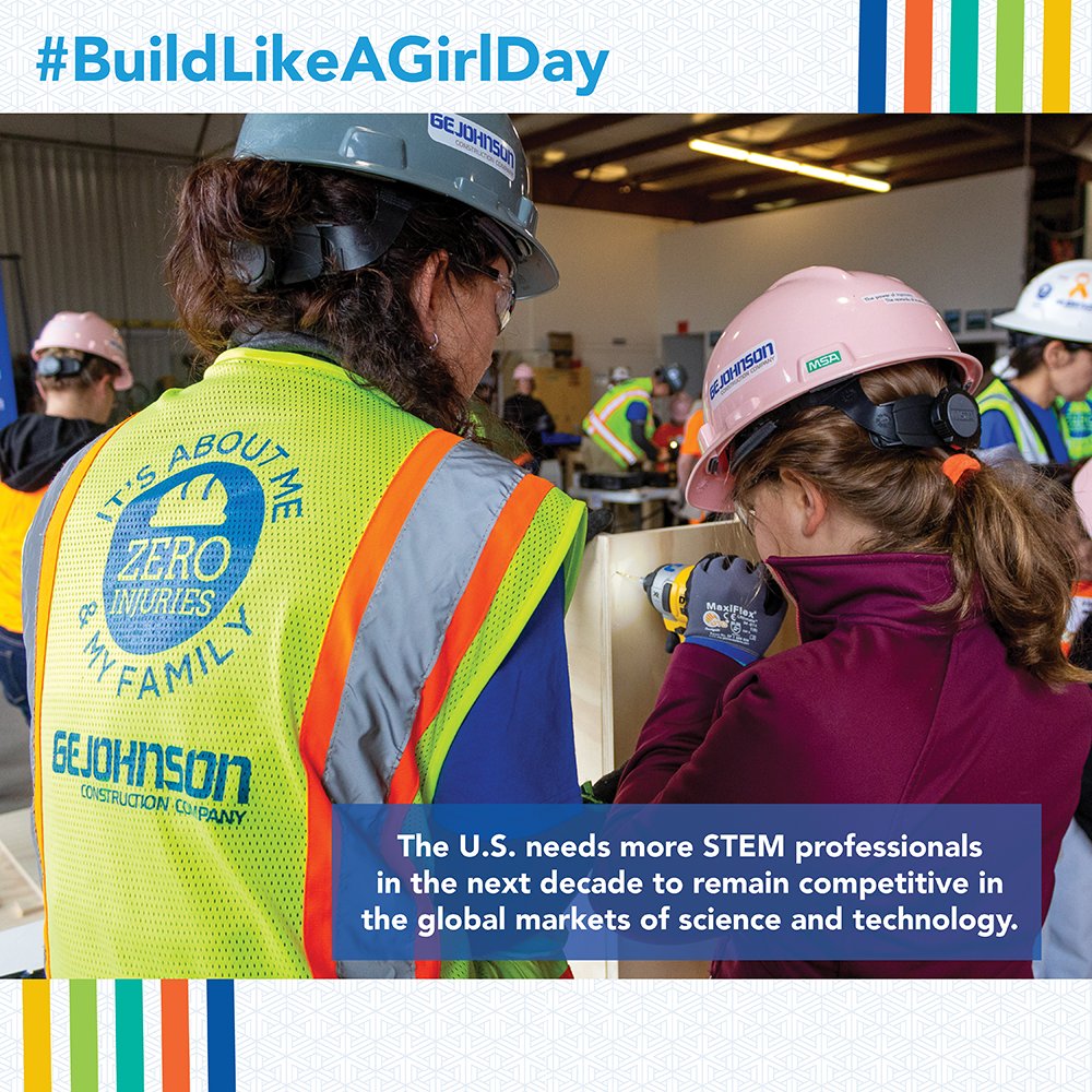 gejcc's tweet photo. We're on a mission to introduce more girls to opportunities in construction! We're inviting 6th-9th grade girls (she/her/they) across Colorado to join us for our 4th Annual Build Like a Girl event! Learn more and register here: https://t.co/hlVC9vLrXd #buildlikeagirl #womeninSTEM https://t.co/DJG3hPAgR3