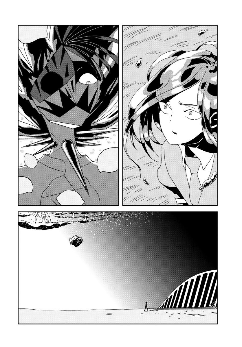 ⚠️hnk 86 spoilers
/
/
this chapter hurt sooo good... i love the impact of phos' departure from and return to earth. it's the way how phos enforces two painful decisions, both actions causing irreversible change, solidifying shinsha's resolve to stop phos!! help! 🗣🆘 