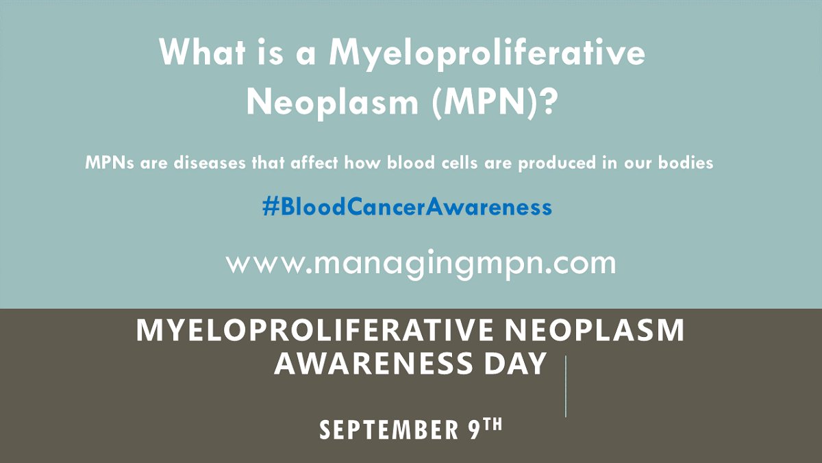 Do you know what an MPN is❓
Visit managingmpn.com to learn more
#oncology #cancer #SoMe #onctwitter #medstudenttwitter #myeloproliferativeawarenessday #cancer #BloodCancerAwarenessMonth #hematology #myeloproliferativeneoplasm #CME #CPE #CNE #meded #medicaleducation