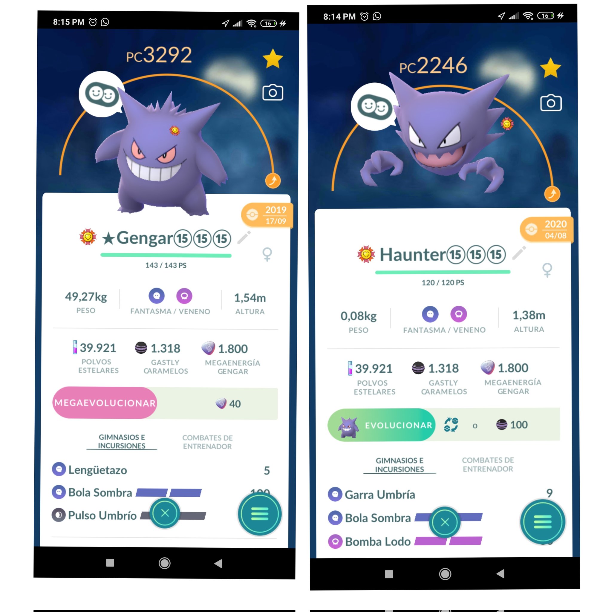 Alanzb1 on X: “My new Pokémon level 51. Gengar with legacy moves 