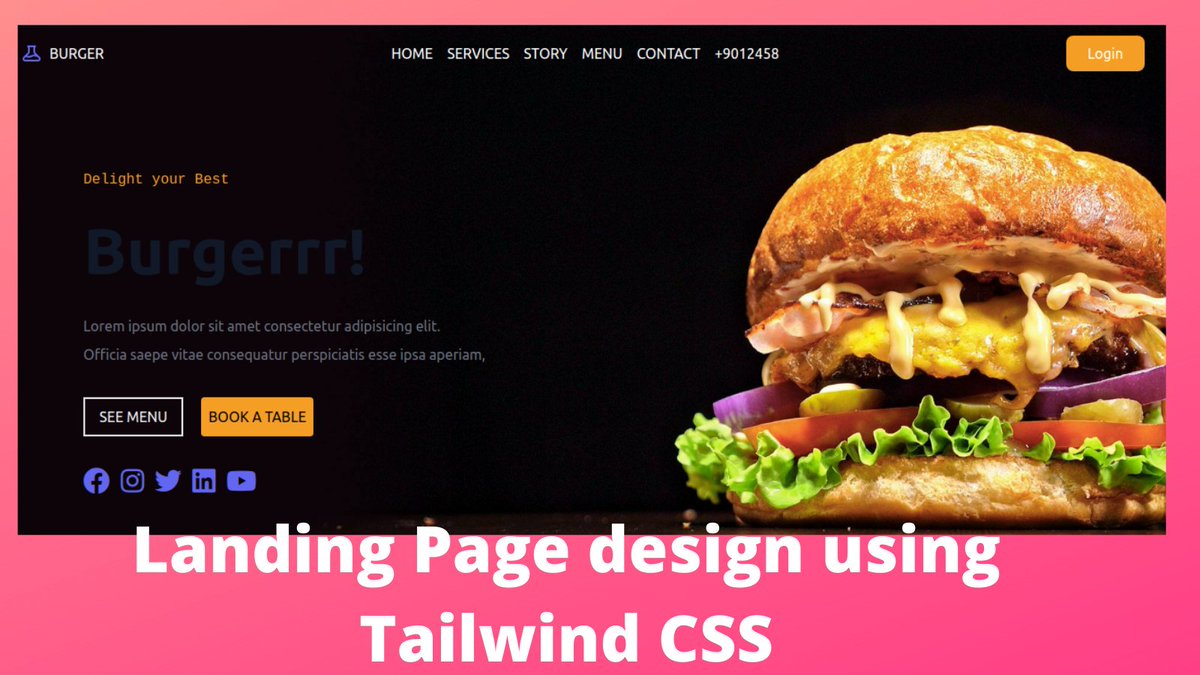 Make a Modern landing page  with  tailwind CSS ||2021
#shamvuchandra
#tailwindcss
#HTML 
#CSS3 
 #programming #programmerlife #programmerslife #coding #coder #coderlife  #codingbootcamp #programmerrepublic #softwareengineer
youtube.com/watch?v=lBi5-W…