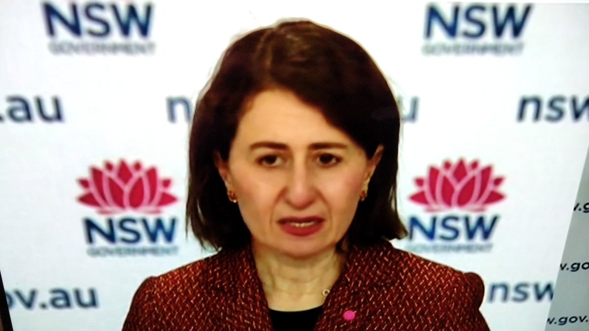 danutakozaki's tweet photo. Transition in #quarantine system between 70% and 80% double dose #vaccination
NSW Premier @GladysB ' we will be welcoming more #strandedAustralians @SydneyAirport '
#covid19nsw 1480 new cases incl 7 cases #wilcannia in the state's far west &amp; 9 deaths today https://t.co/bBno7jMk20