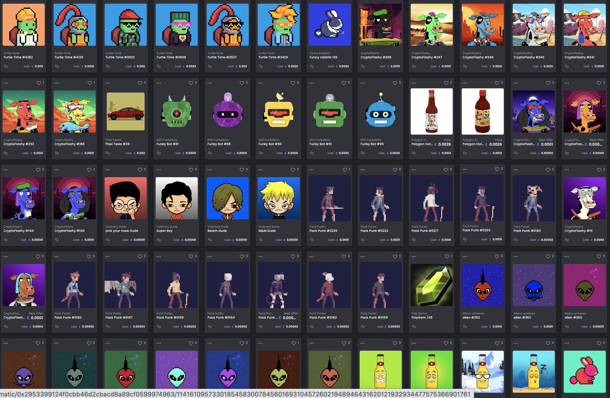 📢GIVEAWAY📢
My Polygon NFT collection is getting absurd!!
GIVING AWAY 10 random NFTs 
.
RT + mention 2 friends
Winner announced in 24 hours!
.
#polygonNFT #NFTGiveaway #PolygonNetwork