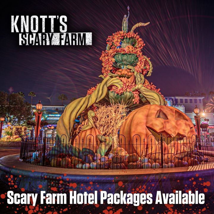Purchase your Knott's Scary Farm Hotel Packages now. 🎃 Lay your head to rest after a night of terror at Knott's Scary Farm.  To learn more about the frightening offers, and to make a reservation, visit our website. - bit.ly/3nqpjOj #KnottsHotel #ScaryFarm