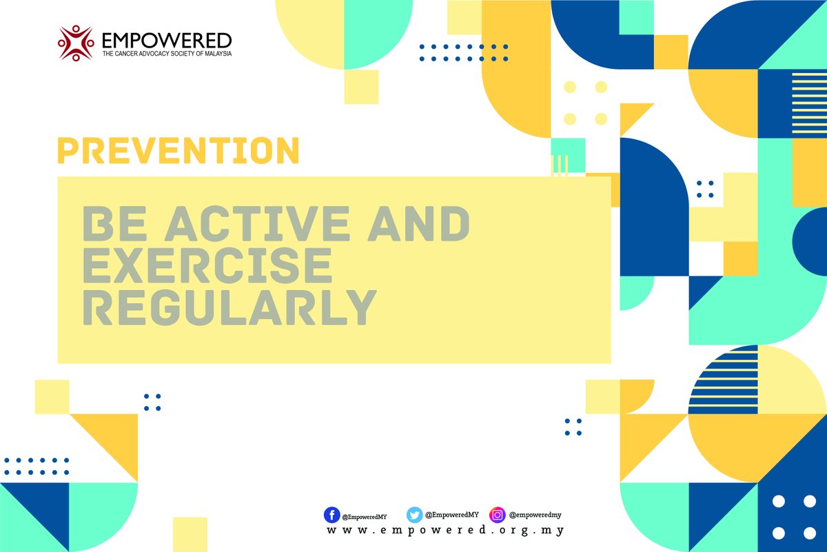 EmpoweredMY's tweet photo. Published in British Journal of Sports Medicine in 2016, a meta-analysis of 126 studies, individuals who engaged in the highest level of physical activity had a 19% lower risk of colon cancer than those who were the least physically active. https://t.co/fqbkB7ozmU