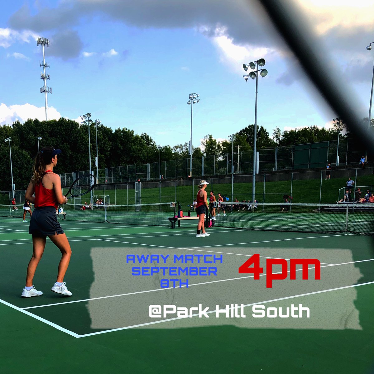 GirlsTennisTHS's tweet photo. Away match vs. Park hill south tomorrow! https://t.co/x1w3egyVkt