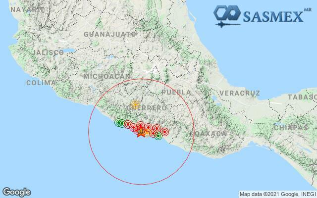 MovimientoASYR's tweet photo. Preliminar: SISMO Magnitud 6.9 
Loc. 14 km al Sureste de Acapulco Gro (Lat 16.82 Lon -99.78 Pf 10 km)  a las 20:47:47 
Hasta el momento no hay daños aparentes.
¡Por favor! NO saturen las líneas telefónicas.
#Sasmex https://t.co/RjVc1NgCUt