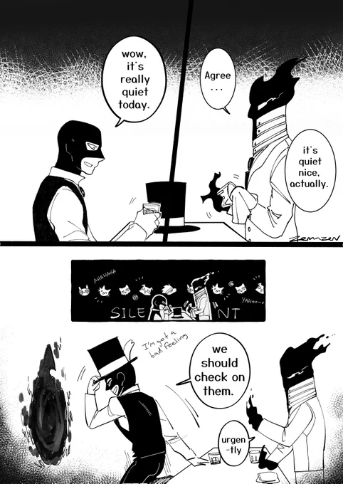 1-2/3 gag comic of LOV. 