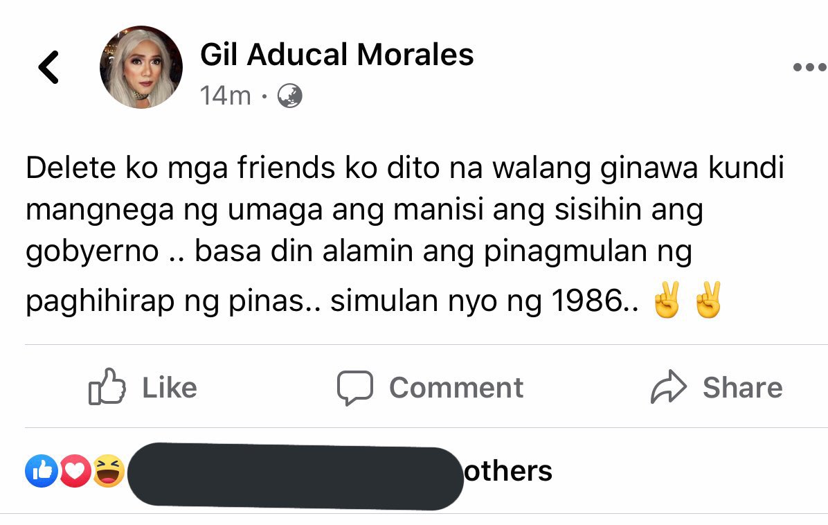 uyamsaPATAL's tweet photo. Ate Gay hndi porket sarado ang mga Commedy Bars naging resort mo para kumita ay magpa ka Troll. Napaka laking ka cheapan yan. https://t.co/BnBoSwE7s6