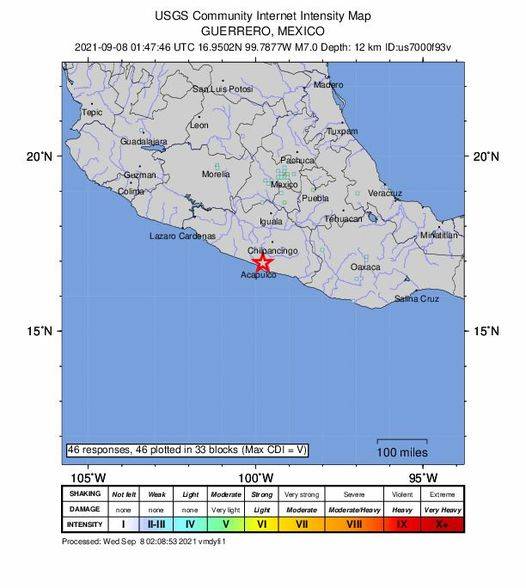daryono_eq_talk's tweet photo. Gempa besar M7.0 terjadi pagi ini pukul 8.47.46 WIB guncang Meksiko, berpusat di darat 4 km timurlaut Los Órganos de San Agustín, Mexico, mekanisme sumber sesar naik (thrust fault) berpotensi destruktif.https://t.co/DxfuiIeuMh https://t.co/KfQXUvGgyS