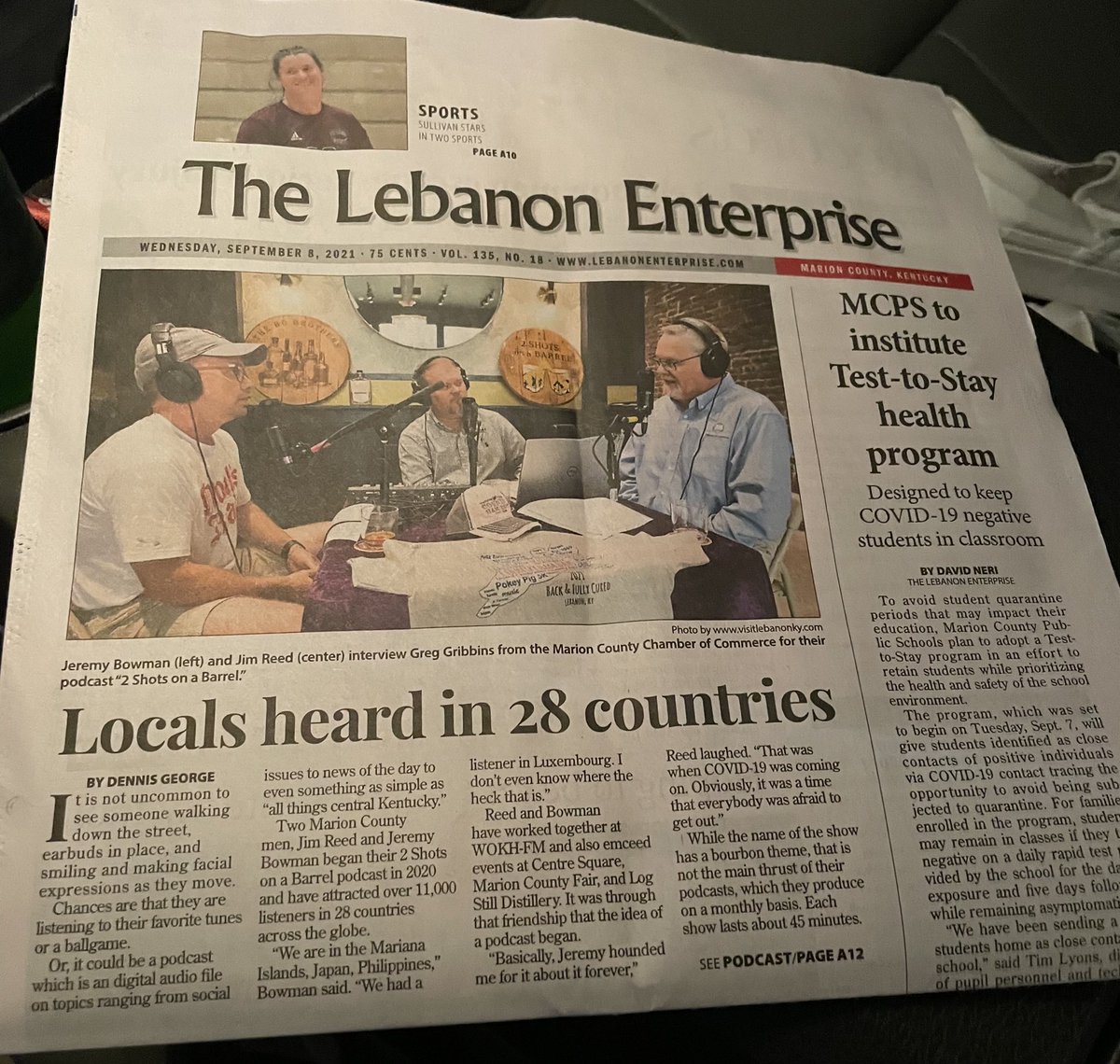 dmg11854's tweet photo. The lead stories in tomorrow’s @LEnterprise @Jimmertown https://t.co/Uup9bxeu2Y