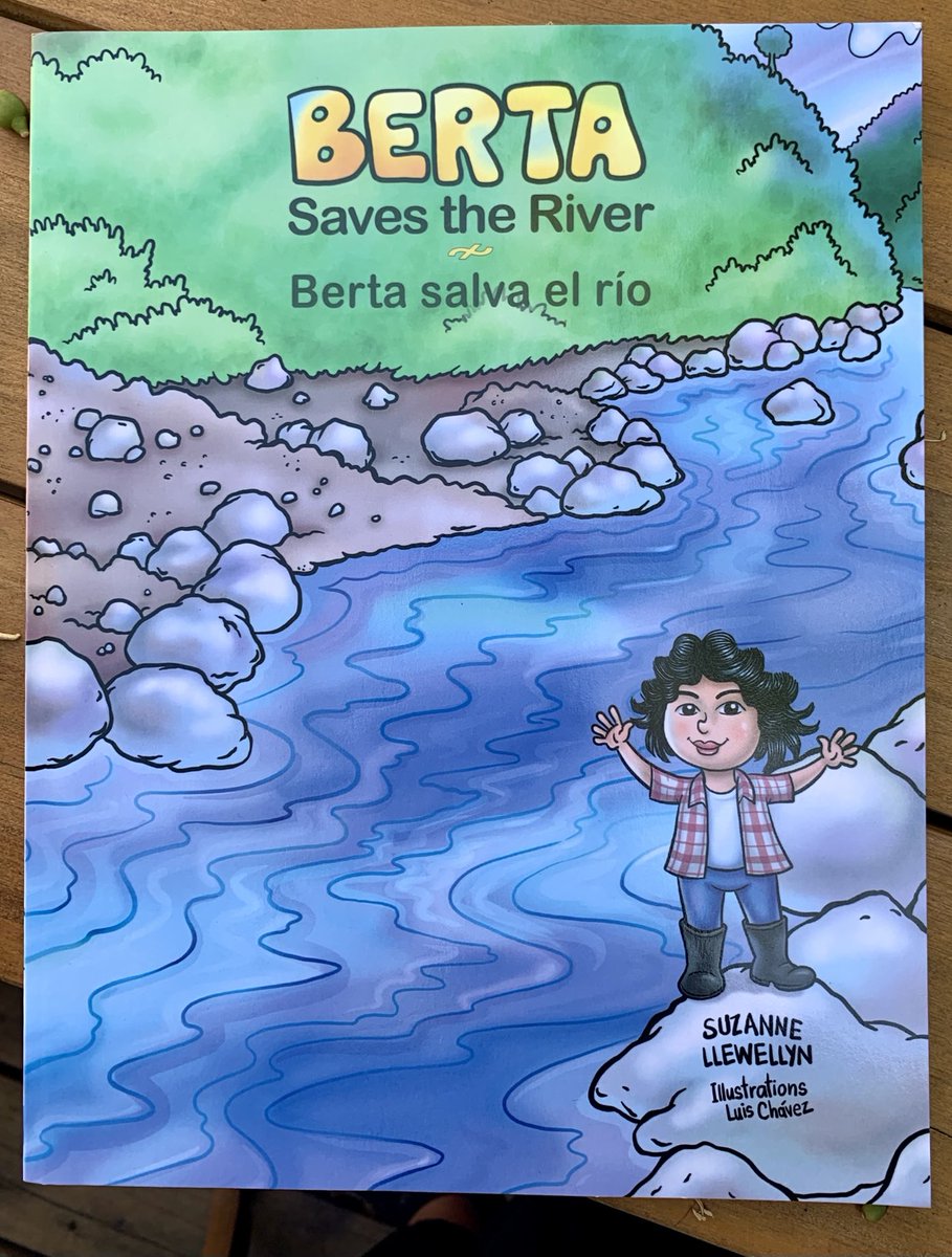 Thank you ⁦@AmyAService⁩ for gifting us this inspiring bilingual children’s book about #BertaCaceres “Berta Saves the River/Berta Salva El Rio” #HumanRightsEducation #TeachPeace #SocialJusticeEducation