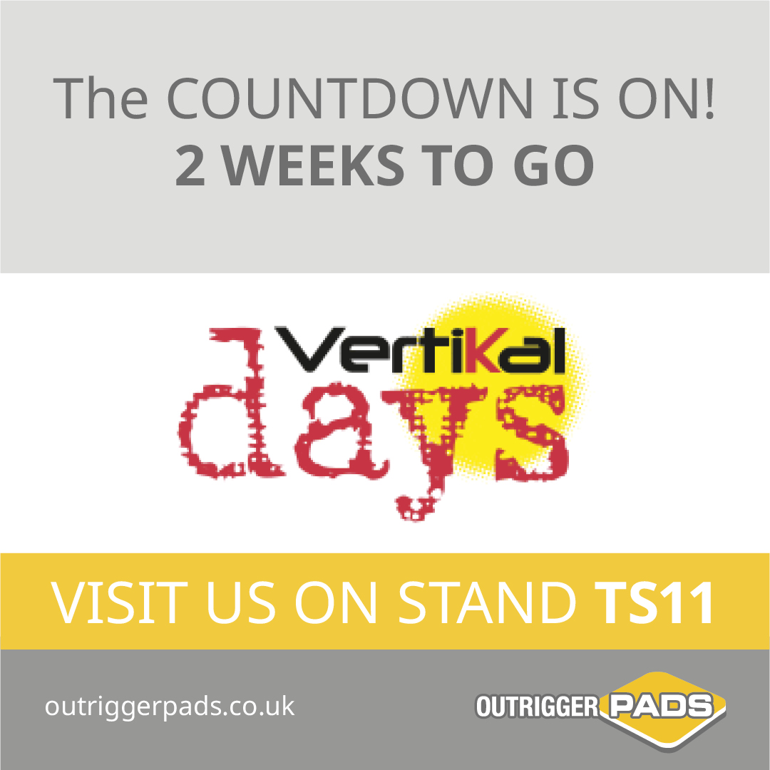 Outriggerpads (@outriggerpadsuk) on Twitter photo The countdown to <a href="/Vertikaldays/">Vertikal days</a> is officially on, if you're attending please make sure you stop by stand TS11 to say Hello & have a look at some of the brilliant products, and exclusive show offers we will have on! 💸
#outriggerpads #vertikaldays #cranes #accessplatforms The countdown to <a href="/Vertikaldays/">Vertikal days</a> is officially on, if you're attending please make sure you stop by stand TS11 to say Hello & have a look at some of the brilliant products, and exclusive show offers we will have on! 💸
#outriggerpads #vertikaldays #cranes #accessplatforms