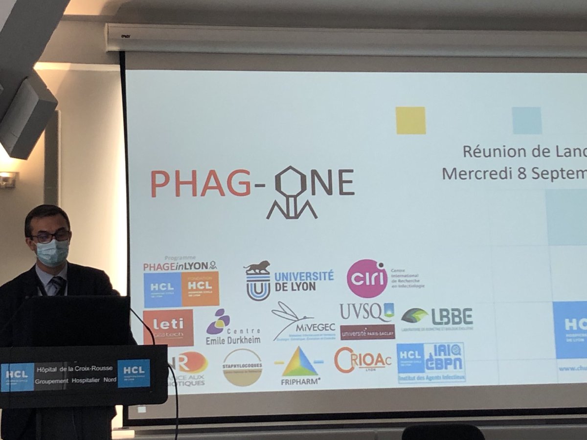 Today the launching of the Phage one project by frederic laurent. A promising boost for phagotherapy